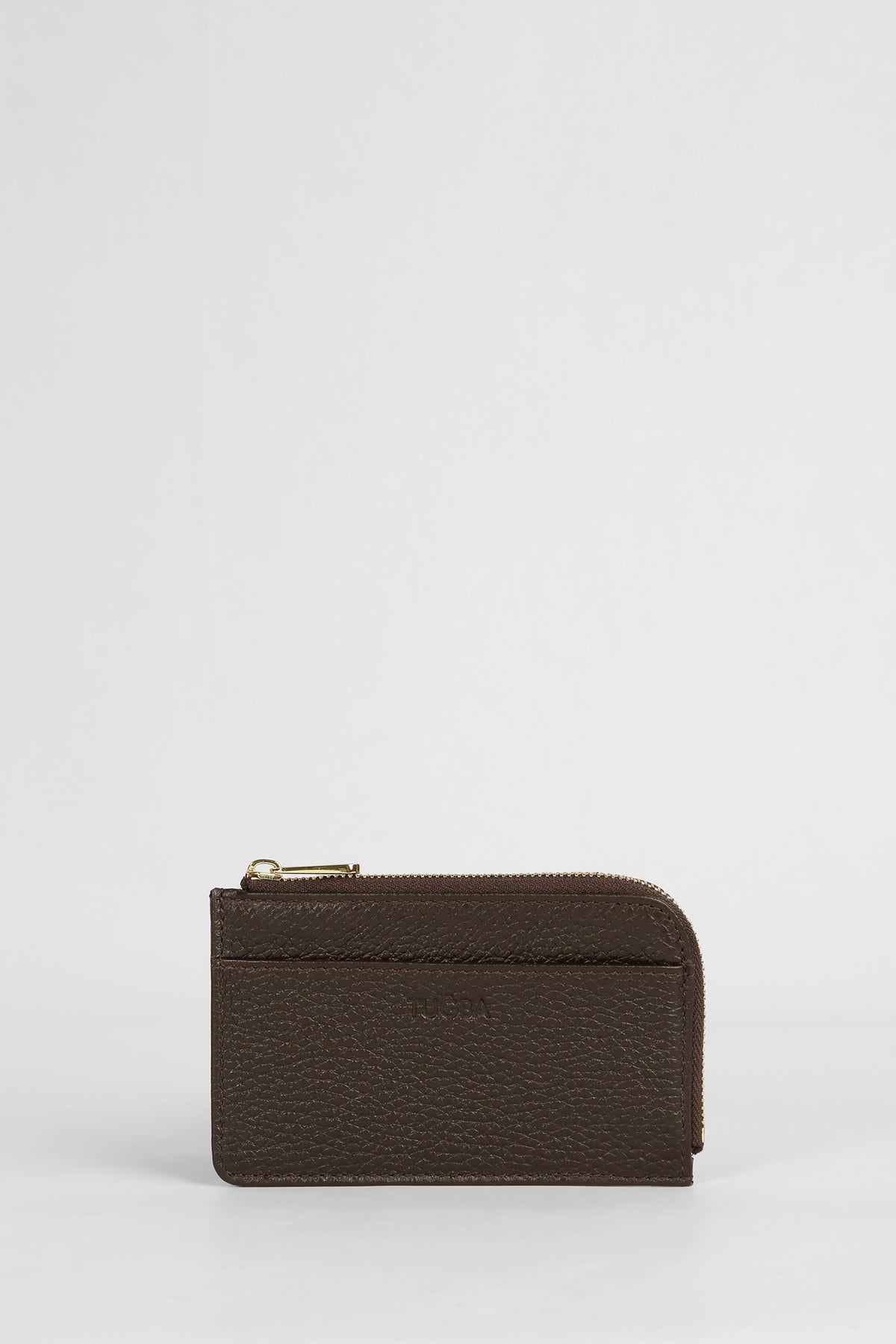 Genuine Napa Leather Card Holder Wallet - Bitter Coffee