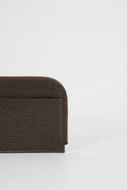 Genuine Napa Leather Card Holder Wallet - Bitter Coffee