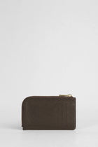 Genuine Napa Leather Card Holder Wallet - Bitter Coffee