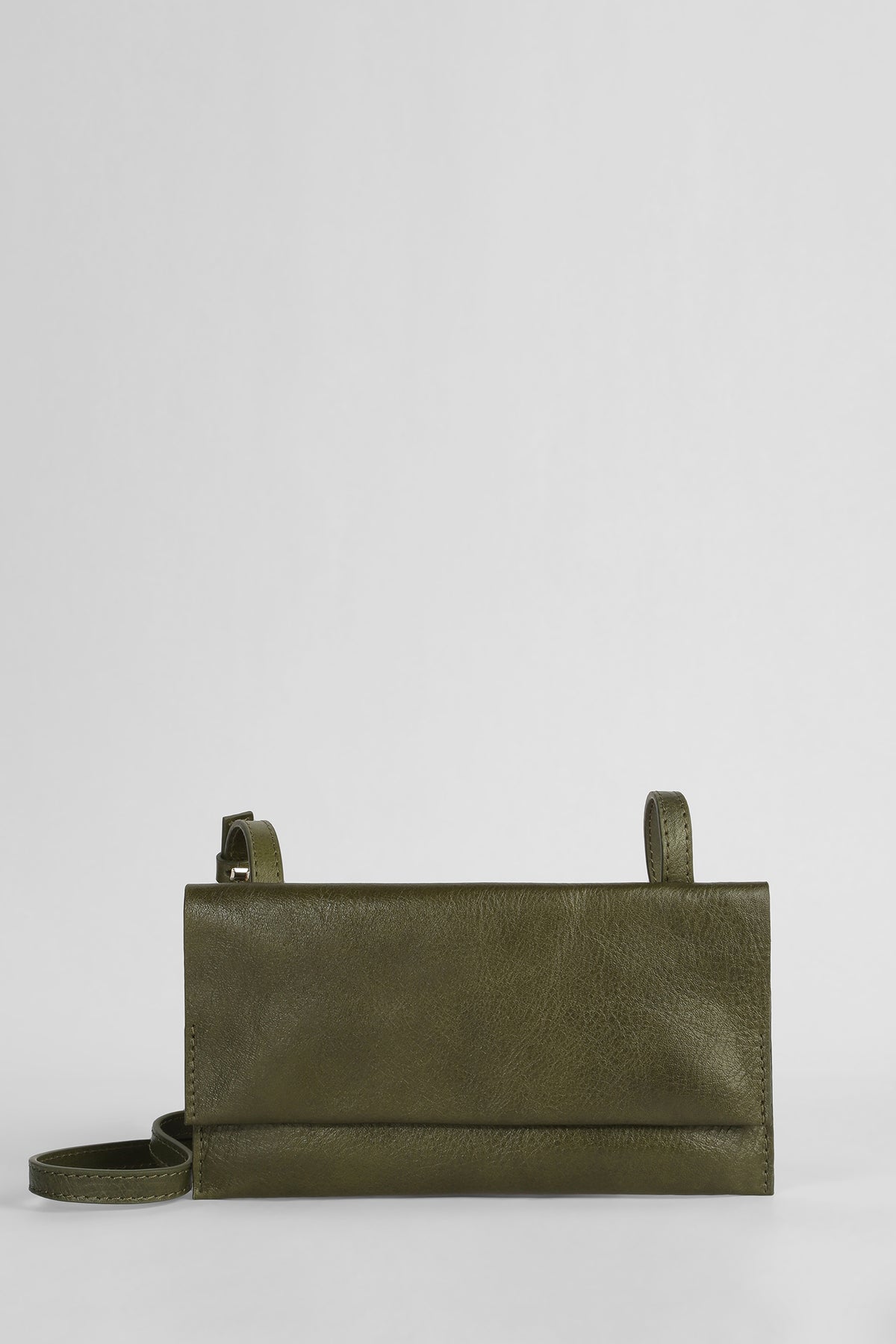 Genuine Napa Leather Wallet Bag - Green