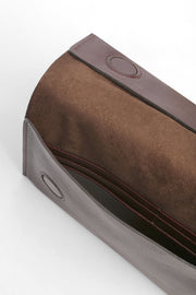 Genuine Napa Leather Wallet Bag - Burgundy