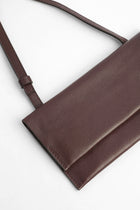 Genuine Napa Leather Wallet Bag - Burgundy