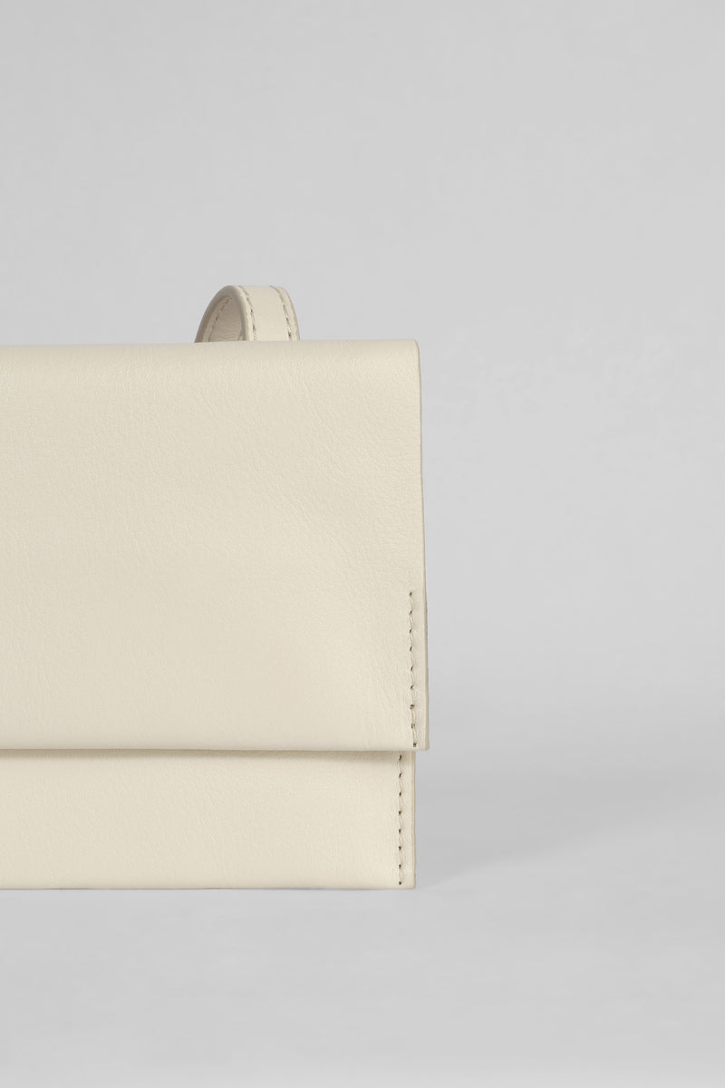 Genuine Napa Leather Wallet Bag - White