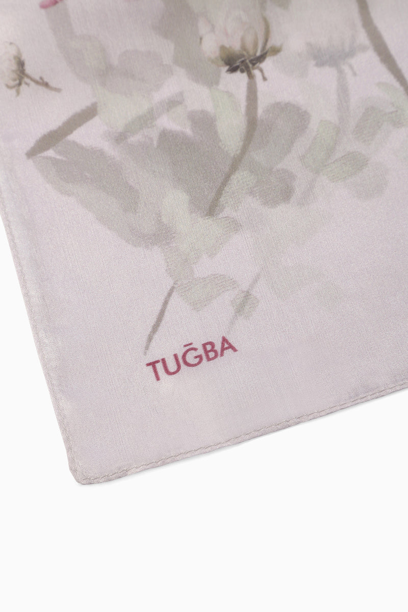 Afitab 100% Voile Silk Scarf - Lilac