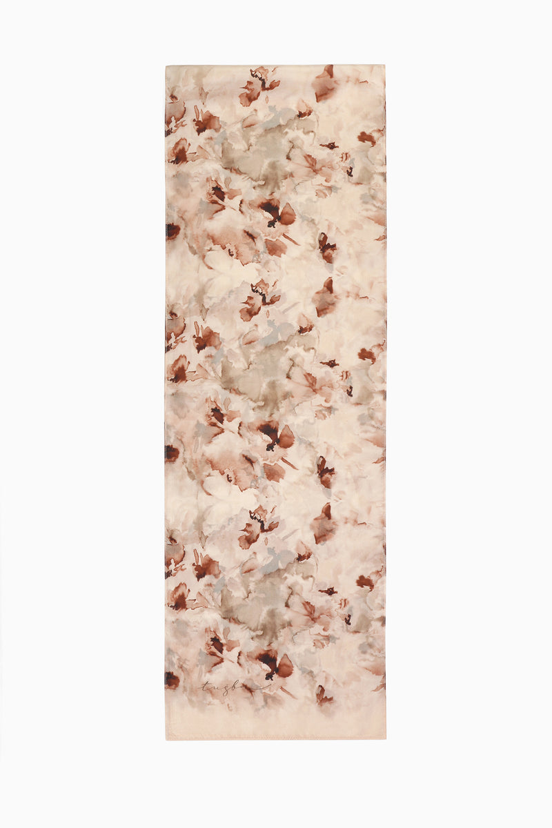 Bahar 100% Silk Scarf - Powder