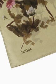 Afitab %100 Vual İpek Fular - Olive