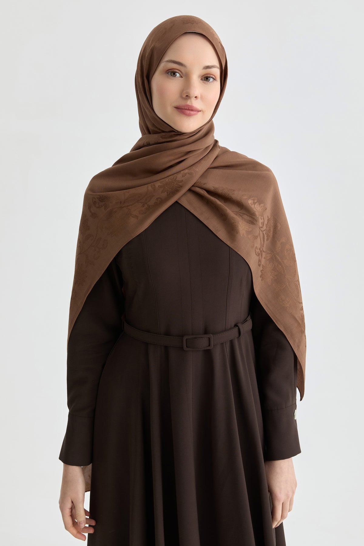 Nevgül Jakar Natural Şal - Camel TUGBA
