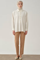 Bel Lastikli Havuç Pantolon - Camel TUGBA