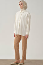 Bel Lastikli Havuç Pantolon - Camel TUGBA