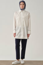 Yüksek Bel Basic Pantolon - Lacivert TUGBA