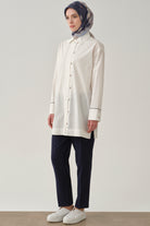 Yüksek Bel Basic Pantolon - Lacivert TUGBA