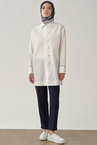 Yüksek Bel Basic Pantolon - Lacivert TUGBA