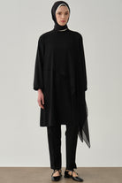 Yüksek Bel Basic Pantolon - Siyah TUGBA