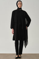 Yüksek Bel Basic Pantolon - Siyah TUGBA