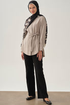 İspanyol Paça Basic Pantolon - Siyah TUGBA