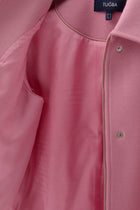Kol Düğmeli Mini Keçe Ceket - Pembe TUGBA