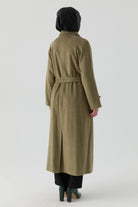 Çoban Düğme Detaylı Manto - Haki TUGBA