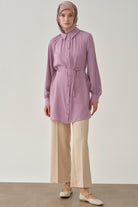 Beli Lastikli Culotte Pantolon - Bej TUGBA