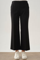 Beli Lastikli Culotte Pantolon - Siyah TUGBA