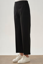 Beli Lastikli Culotte Pantolon - Siyah TUGBA