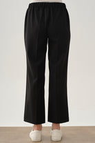 Beli Lastikli Culotte Pantolon - Siyah TUGBA