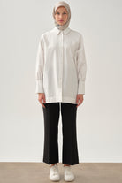 Beli Lastikli Culotte Pantolon - Siyah TUGBA