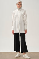 Beli Lastikli Culotte Pantolon - Siyah TUGBA