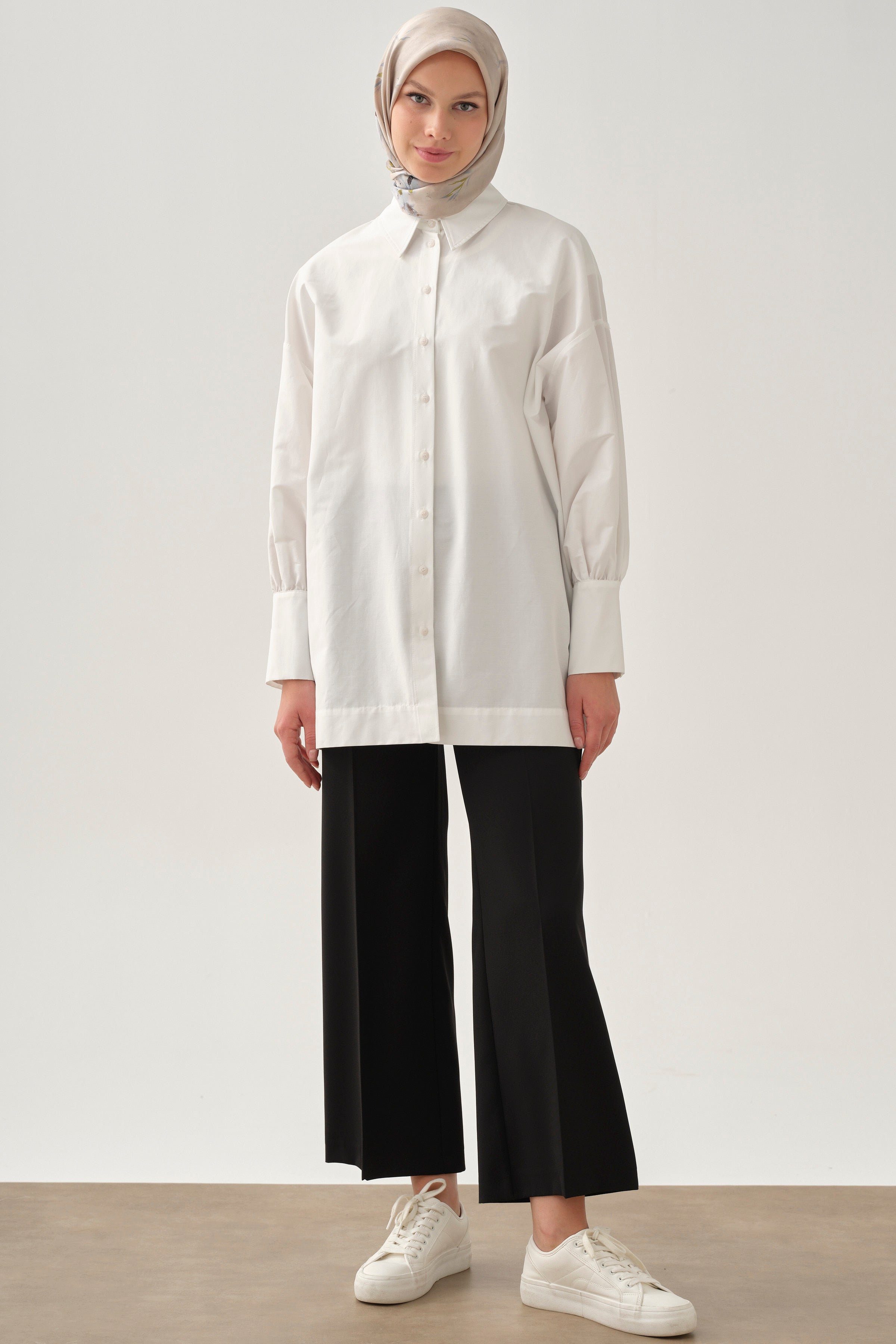 Beli Lastikli Culotte Pantolon - Siyah TUGBA