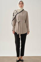 Bel Lastikli Havuç Pantolon - Siyah TUGBA