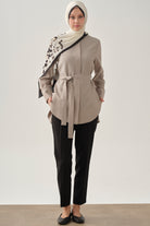 Bel Lastikli Havuç Pantolon - Siyah TUGBA