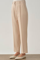 Tek Pile Basic Pantolon - Bej TUGBA