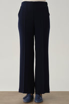 Beli Lastikli Culotte Pantolon - Lacivert TUGBA