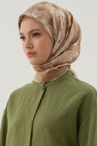 Gülistan Saten İpek Eşarp - Vizon TUGBA