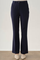 İspanyol Paça Basic Pantolon - Lacivert TUGBA