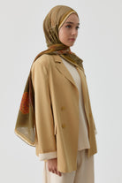 Duble Kollu Kombinli Bluz Ceket Takım - Safran TUGBA