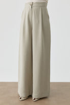 Pileli Pantolon - Açık Yeşil TUGBA