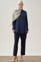 Tek Pile Basic Pantolon - Lacivert TUGBA