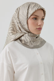 Nilda Twill İpek Eşarp - Taş TUGBA