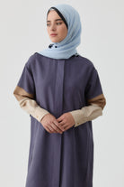 İki Kombinli Nakışlı Tunik - İndigo TUGBA