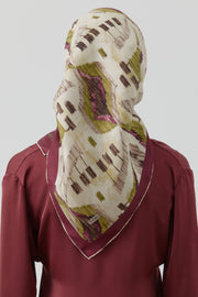 Didar Twill İpek Eşarp - Bordo TUGBA