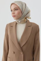 Fulya Twill İpek Eşarp - Sarı TUGBA