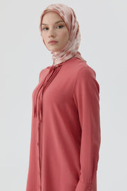 Sebu Twill İpek Eşarp - Pembe TUGBA