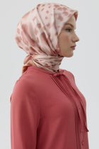 Sebu Twill İpek Eşarp - Pembe TUGBA