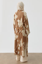 Floral Çiçek Desenli Kimono - Fındık TUGBA