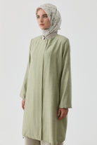 Lastik Detaylı Jakarlı Giy-Çık - Mint TUGBA