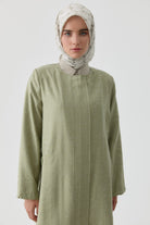 Lastik Detaylı Jakarlı Giy-Çık - Mint TUGBA