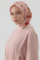 Gülistan Saten İpek Eşarp - Somon TUGBA