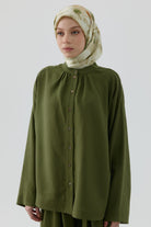 Gülistan Saten İpek Eşarp - Mint TUGBA