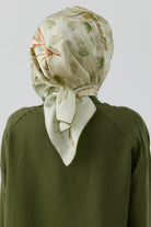 Gülistan Saten İpek Eşarp - Mint TUGBA