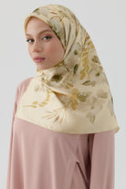 Gülistan Saten İpek Eşarp - Platin TUGBA